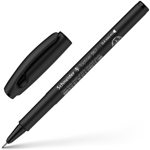 Fineliner Schneider 967 0.4mm zwart 1 Stuk-4