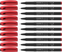 Fineliner Schneider 967 0.4mm rood 1 Stuk-1