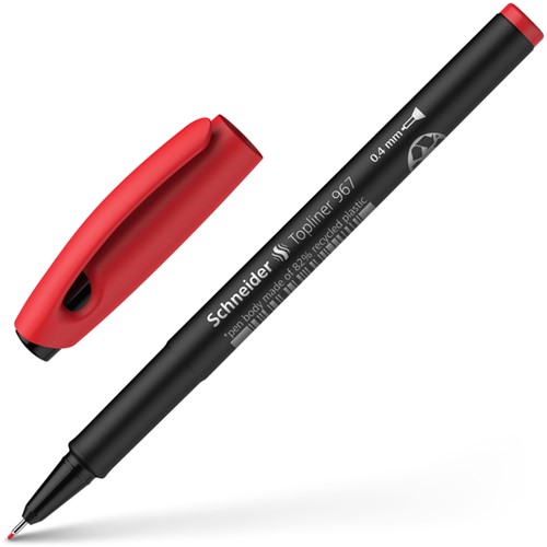 Fineliner Schneider 967 0.4mm rood 1 Stuk-3