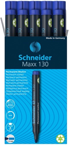 Viltstift Schneider Maxx 130 rond 1-3mm blauw 1 Stuk-3