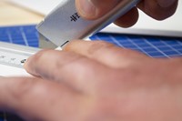 Snijmes Westcott trapezium 18mm schuif aluminium 1 Stuk-2