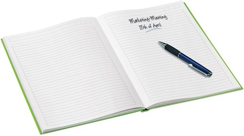 Notitieboek Leitz WOW A4 160blz 90gr lijn groen-3