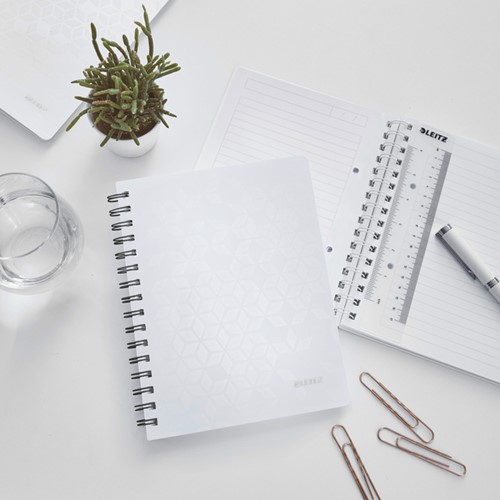 Notitieboek Leitz WOW A5 lijn spiraal PP wit 1 Stuk-2