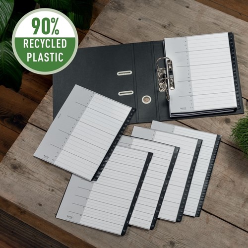 Tabblad Leitz Recycle A4 11-gaats  1-31 extra breed PP-1