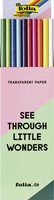 Transparant papier Folia 70x100cm 42gr ass kleuren 1 Rol