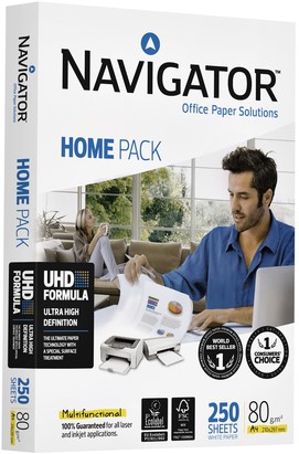 Kopieerpapier Navigator Homepack A4 80gr wit 250 Vel-2