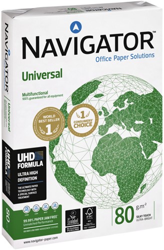 Kopieerpapier Navigator Universal A3 80gr wit 500 Vel-2