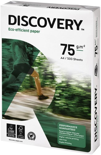 Kopieerpapier Discovery A4 75gr wit 500 Vel
