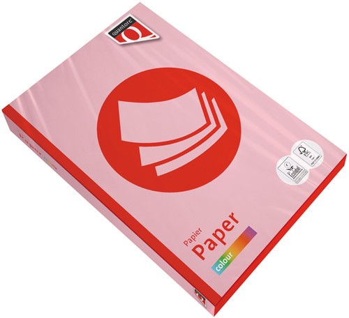 Kopieerpapier Quantore Colour A4 80gr roze 500 Vel
