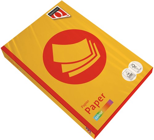 Kopieerpapier Quantore Colour A4 80gr diepgeel 500 Vel