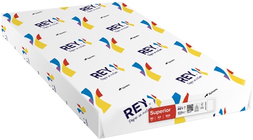 Kopieerpapier Rey Superior A3 80gr wit 500 Vel-2