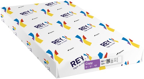 Kopieerpapier Rey Copy A3 80gr wit 500 Vel-2