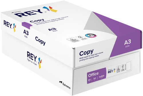Kopieerpapier Rey Copy A3 80gr wit 500 Vel-3