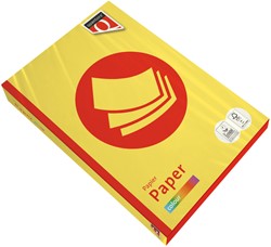 Kopieerpapier Quantore Colour A3 120gr zwavelgeel 250 Vel