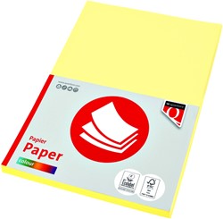 Kopieerpapier Quantore Col-50 A4 160gr kanariegeel 50 Vel