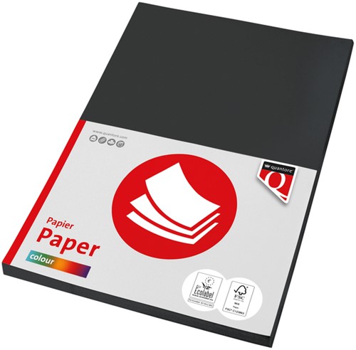 Kopieerpapier Quantore Col-50 A4 160gr zwart 50 Vel