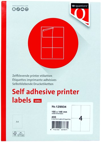 Etiket Quantore 105x148mm 400st 100 Vel-2