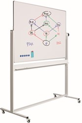 WHITEBOARD KANTELBAAR SMIT VISUAL SOLID EMAIILESTAAL 90 X 120CM 1 STUK