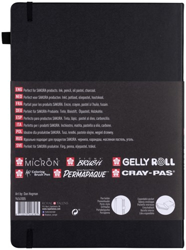 Schetsboek Sakura 80 zwarte vellen 210x297mm zwart 1 Stuk-2