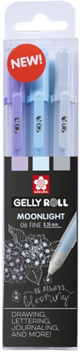 Gelschrijver Sakura Gelly Roll Moonlight calm 3 Stuk-2