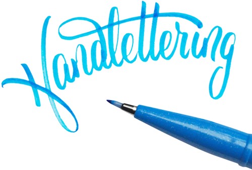 Brushpen Pentel Sign SES15C pastel assorti 12 Stuk-7