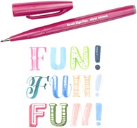 Brushpen Pentel Sign SES15C pastel assorti 12 Stuk-5