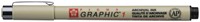 Fineliner Sakura Pigma Graphic 1 1.0mm zwart
