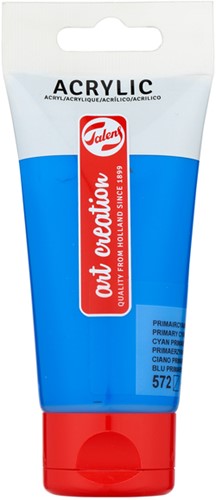 Acrylverf TAC 572 primaircyaan tube 75ml 75 Milliliter