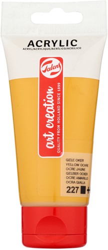 Acrylverf TAC 227 okergeel tube 75ml 75 Milliliter