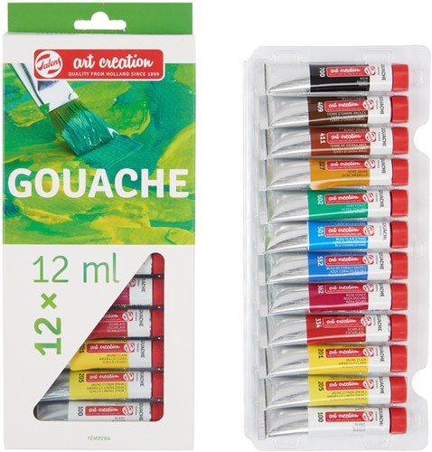 Gouache Talens Art Creation set à 12 kleuren-2
