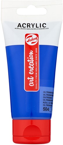 Acrylverf TAC 504 ultramarijn tube 75ml 75 Milliliter