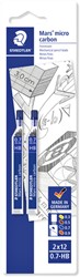 Potloodstift Staedtler mars carbon micro 0.7mm hb 2 Stuk