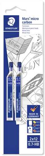 Potloodstift Staedtler mars carbon micro 0.7mm hb 2 Stuk