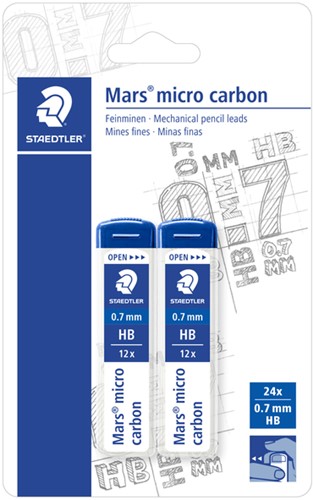 Potloodstift Staedtler mars carbon micro 0.7mm hb 2 Stuk