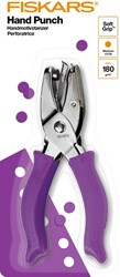 Handpuncher Fiskars M circle met SoftGrip paars 1 Stuk