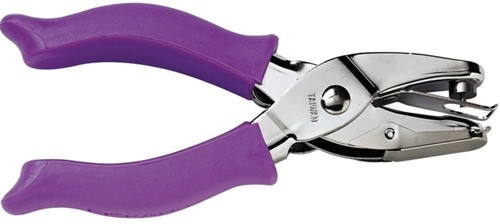 Handpuncher Fiskars M circle met SoftGrip paars 1 Stuk-2
