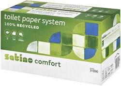Toiletpapier Satino JT3 Comfort systeemrol 2laags 24 Rol
