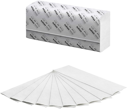 Handdoek Satino PT2 Comfort 2laags 206x240mm wit 25 pak-3