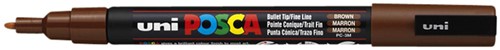 Paintmarker Uni POSCA PC3M F bruin 1 Stuk