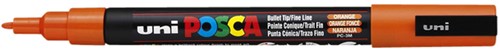 Paintmarker Uni POSCA PC3M F donkeroranje 1 Stuk