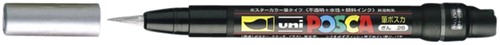 Paintmarker Uni POSCA PCF350 Brush 1-10mm zilver 1 Stuk