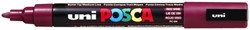 Paintmarker Uni POSCA PC5M M wijnrood 1 Stuk