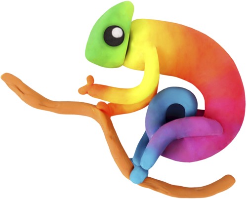 Boetseerklei Jovi 15gr neon kleuren 6 Stuk-1