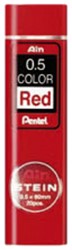 Potloodstift Pentel HB 0.5mm 20st rood 20 Stuk