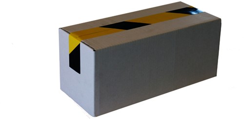 Waarschuwingstape IEZZY 50mmx66m zwart/geel 1 Rol-1