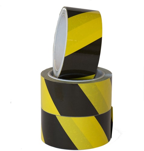 Vloermarkeringstape IEZZY 50mmx33m zwart/geel 1 Stuk-3