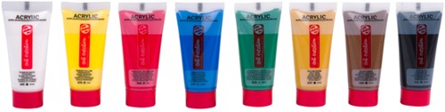 Acrylverf Talens Art Creation 701 ivoorzwart tube à 75ml-3