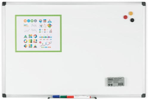 Whiteboard Quantore 60x45cm emaille 1 Stuk-2