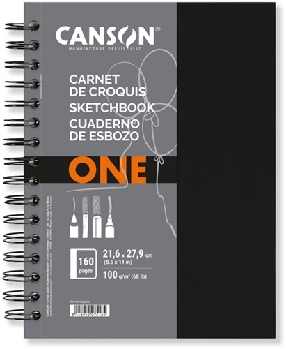 Schetsboek Canson Art Book One 100gr 216x279mm wit 1 Stuk