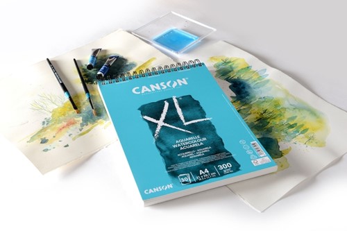 Aquarelpapier Canson XL 20vel 300gr A5 wit 1 Stuk-2